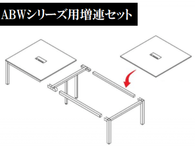 ABWシリーズ　グループテーブル用　増連セット