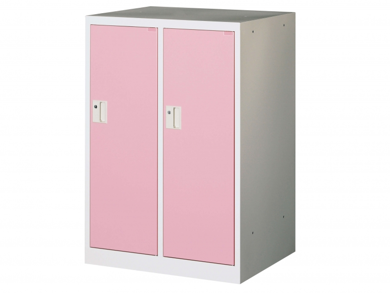 【販売終了】ミニロッカー　2人用　ピンク　MLK2-P　新品