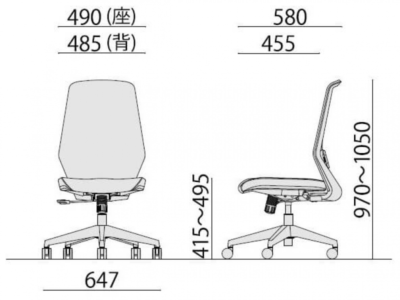 オフィスチェア　CK01　ブラック　新品_5