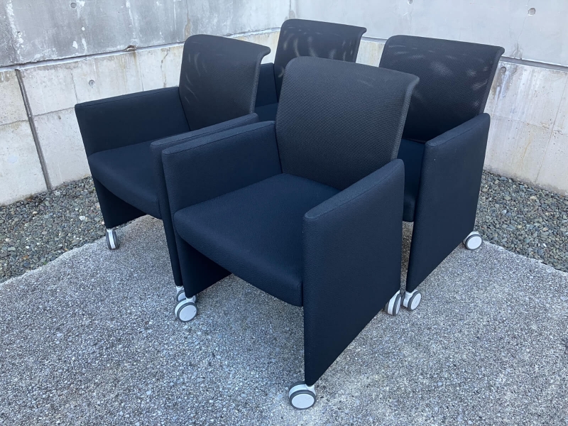 応接会議椅子　8385K　4脚セット　中古_0