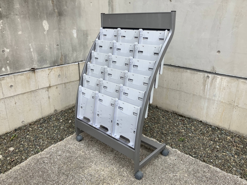 パンフレットスタンド　3列6段　PCL-C306　中古_0