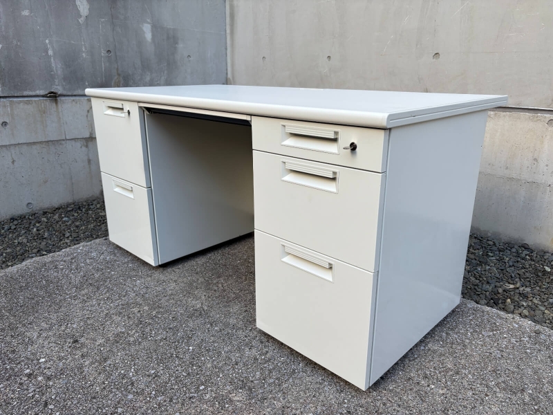JSデスクシリーズ　両袖机　W1400　中古_0