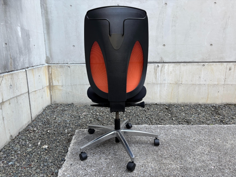 353チェア　アルミ脚仕様　オレンジ　中古_2