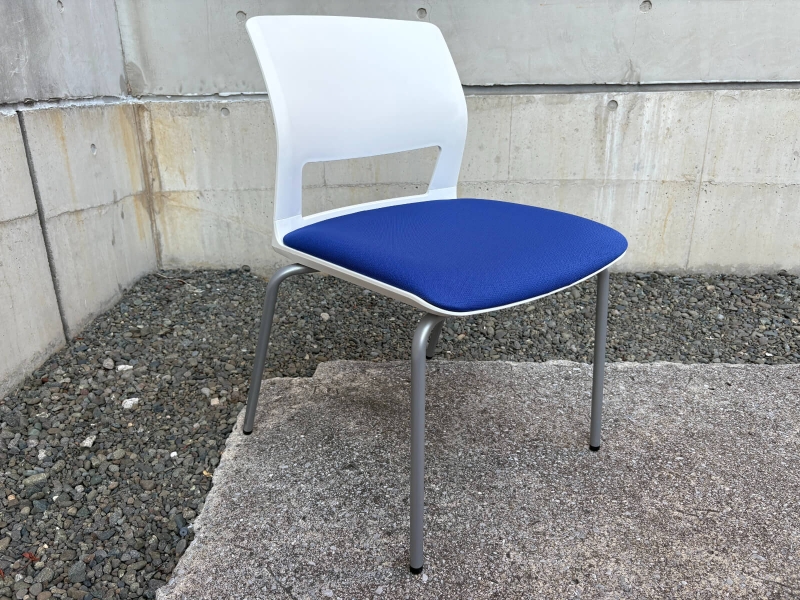 スタッキングチェア　CK-160　ブルー　中古_0