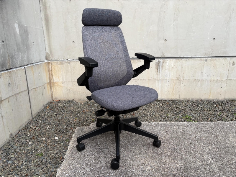ノートチェア　エクストラハイバック　ダークグレー　中古【2023年製造 美品】_0