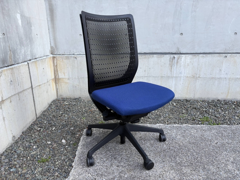 ヴィスコンテチェア 　ハイバック　ブルー　中古_0