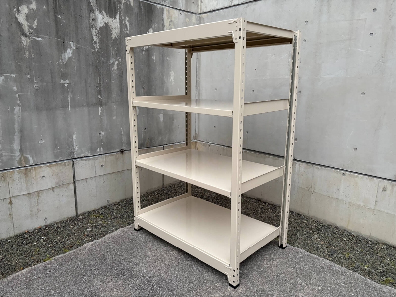 中量ボルトレスラック　300㎏耐荷/段　W1250/D750/H1800㎜　中古