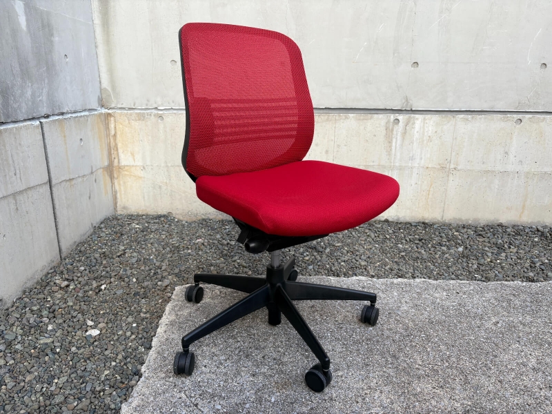 シロッコチェア　ランバーサポート付き　レッド　中古_0