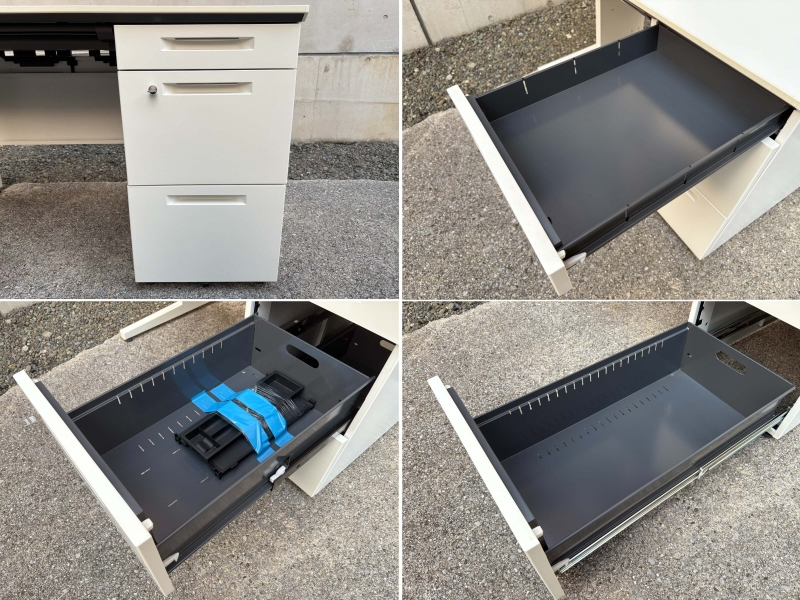 ISデスクシリーズ　片袖机　W1000/D600㎜　中古_7