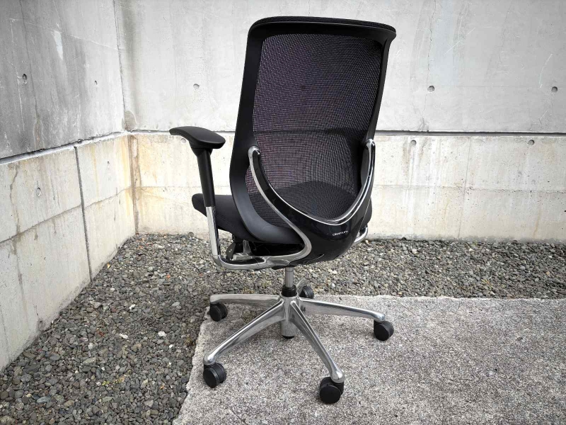 ゼファーチェア 　メッシュタイプ　ブラック　中古【肘パッド新品】_1