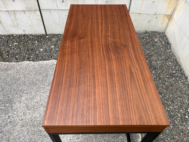 ウォルナットデスク　T-2546　W1100/D500/H725㎜　中古_3