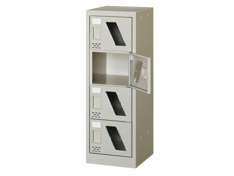 4人用シューズロッカー　窓付き　SC-4WM　新品_0