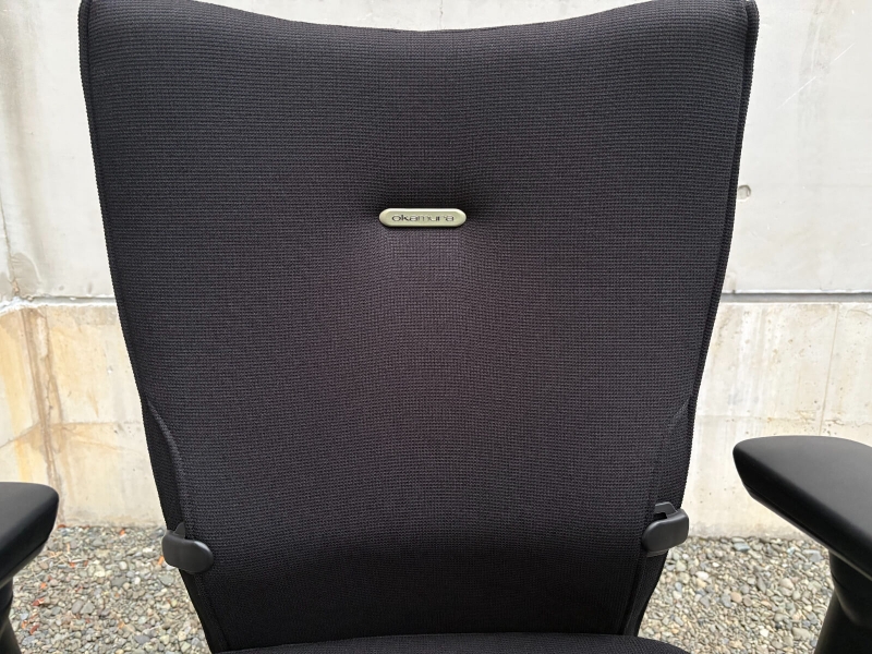 【訳アリ特価品】フィーゴチェア 　ハイバック　可動肘・ハンガー付き　ブラック　中古_3