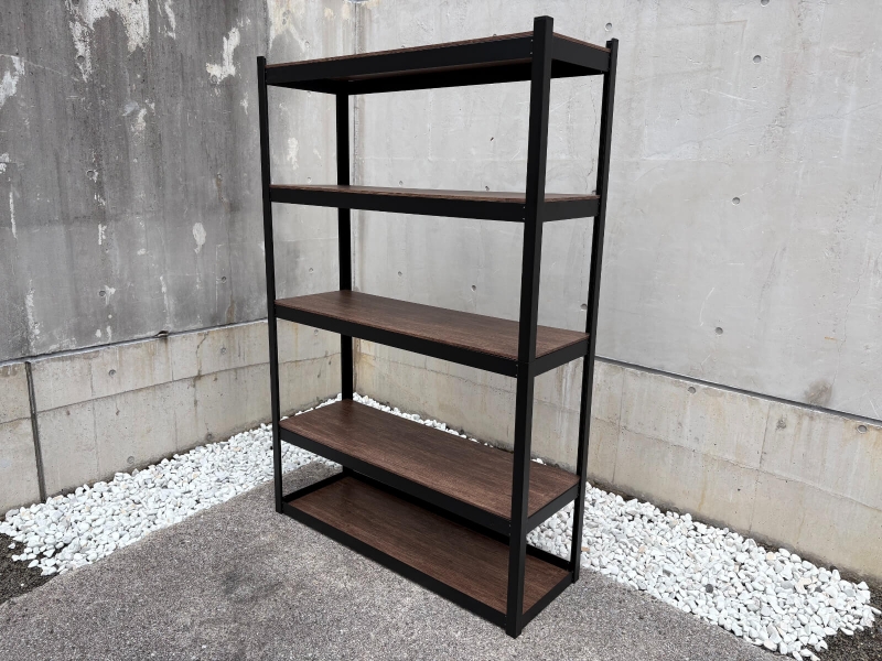 木製棚板　スチールラック　W1215/D415/H1810㎜　中古_0