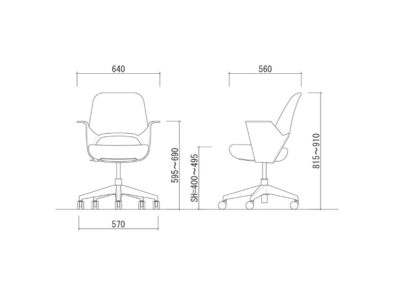 オフィスチェア　リンクワークチェア　ベージュ　新品_5