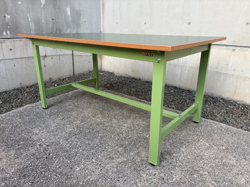 軽量作業台　KKタイプ　W1500/D900㎜　サカエリューム天板　中古_0