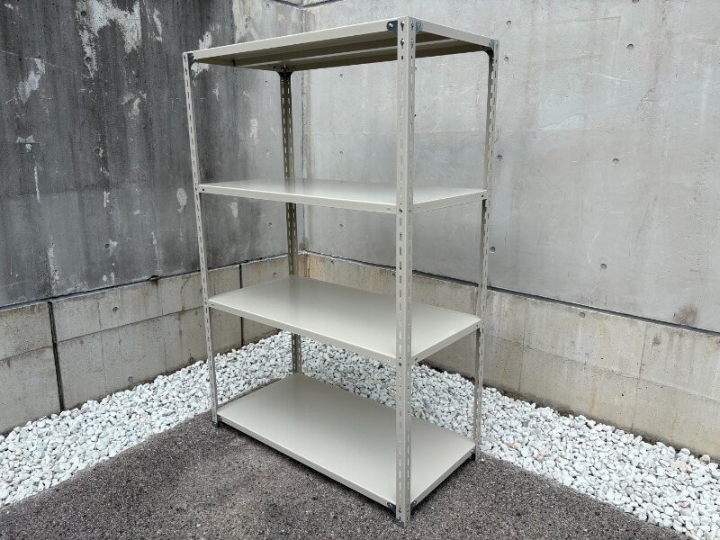 軽量ボルト式スチールラック　100㎏耐荷/段　W1200/D600/H1800㎜　中古_0