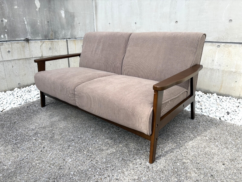 MOOD　2.5人掛けソファ　コーデュロイ張地　中古_0